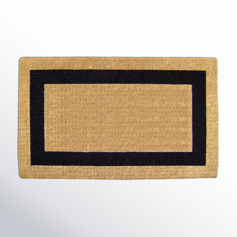 Luxurious Dense 22" x 36" Personalized Coir Outdoor Doormat