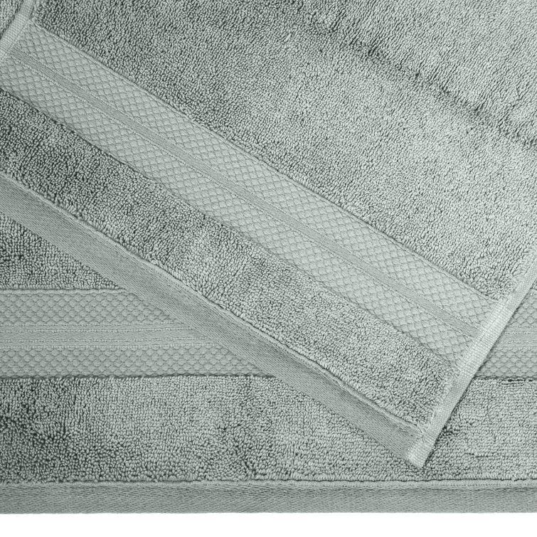 Finnian Ultra-Plush Olive Green Turkish Cotton Bath Towels - 2 Pack