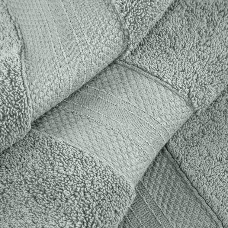 Finnian Ultra-Plush Olive Green Turkish Cotton Bath Towels - 2 Pack