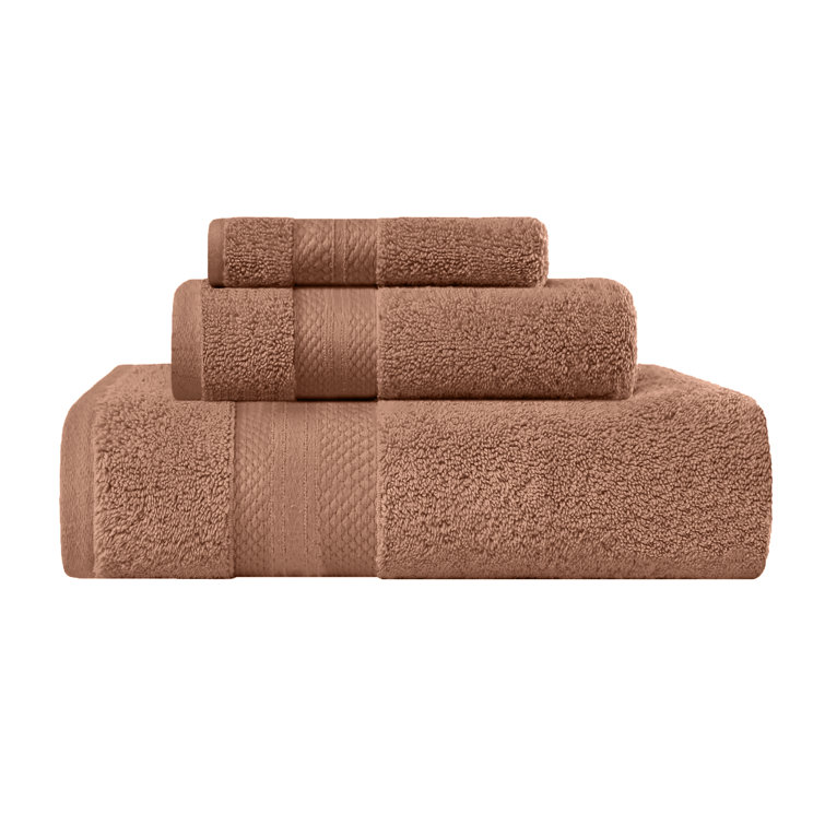 Taupe Ultra-Plush Heavyweight Turkish Cotton 3 Piece Towel Set