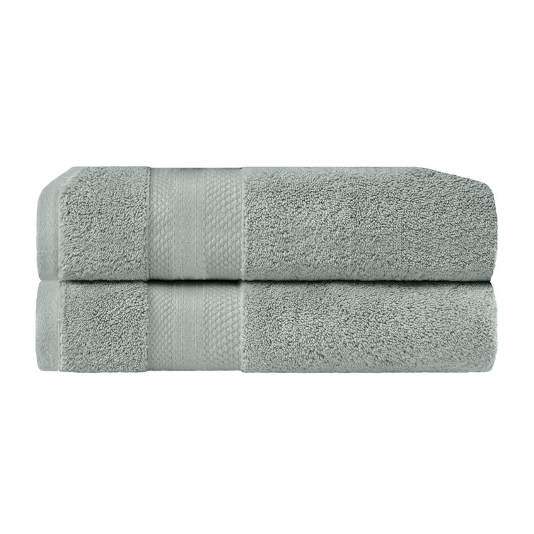 Finnian Ultra-Plush Olive Green Turkish Cotton Bath Towels - 2 Pack