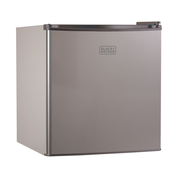 Compact 1.7 cu. ft. Silver Mini Fridge with Energy Star Certification
