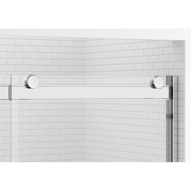 Rotolo 60" Oil Rubbed Bronze Semi-Frameless Sliding Shower Door
