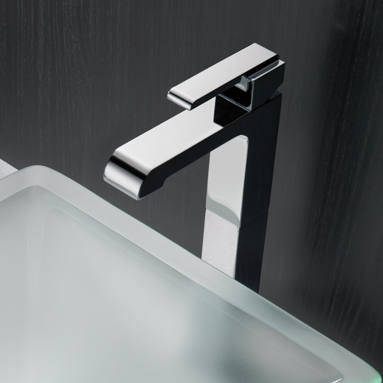 Sleek Contemporary Chrome Single Hole Vessel Faucet