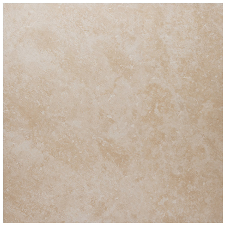 Roma 13-in x 13-in Beige Glazed Porcelain Floor and Wall Tile