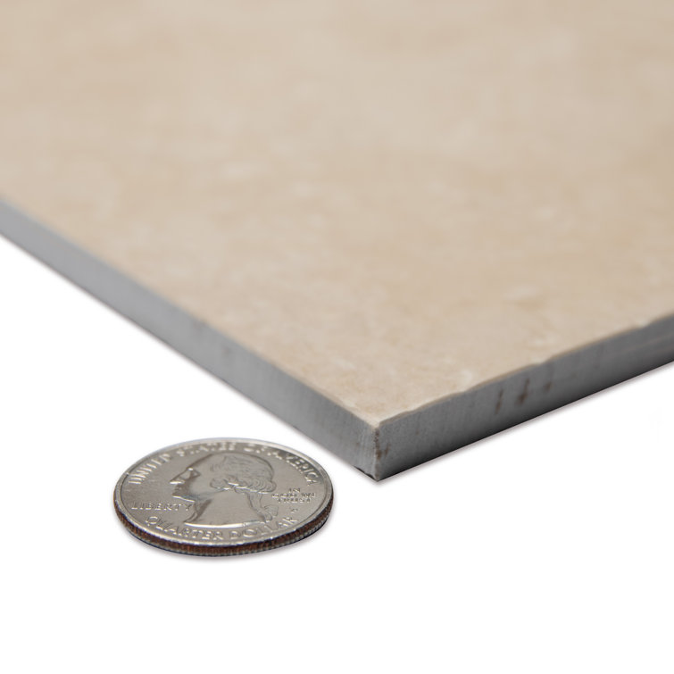 Roma 13-in x 13-in Beige Glazed Porcelain Floor and Wall Tile