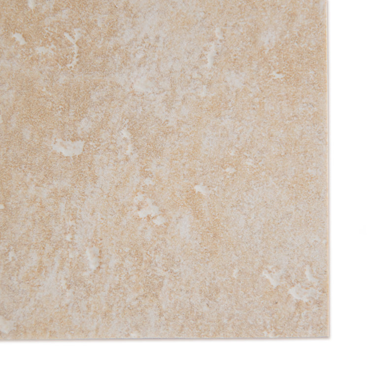 Roma 13-in x 13-in Beige Glazed Porcelain Floor and Wall Tile