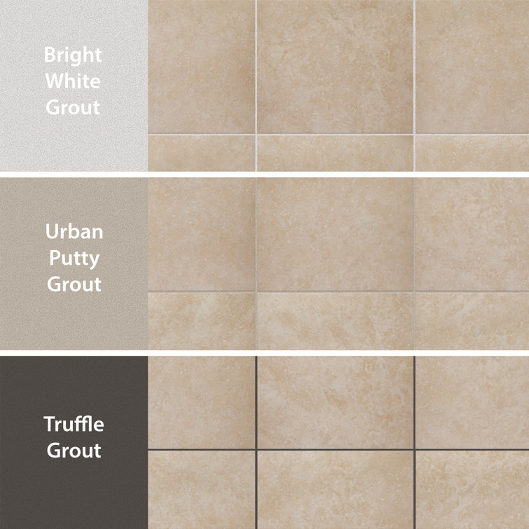 Roma 13-in x 13-in Beige Glazed Porcelain Floor and Wall Tile