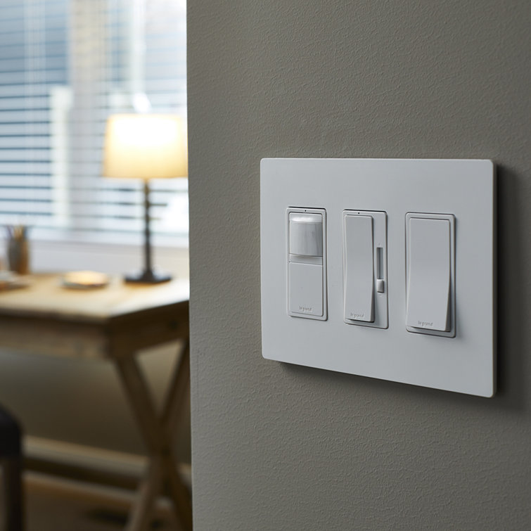 Tri-Color Polycarbonate Motion Sensing Rocker Light Switch
