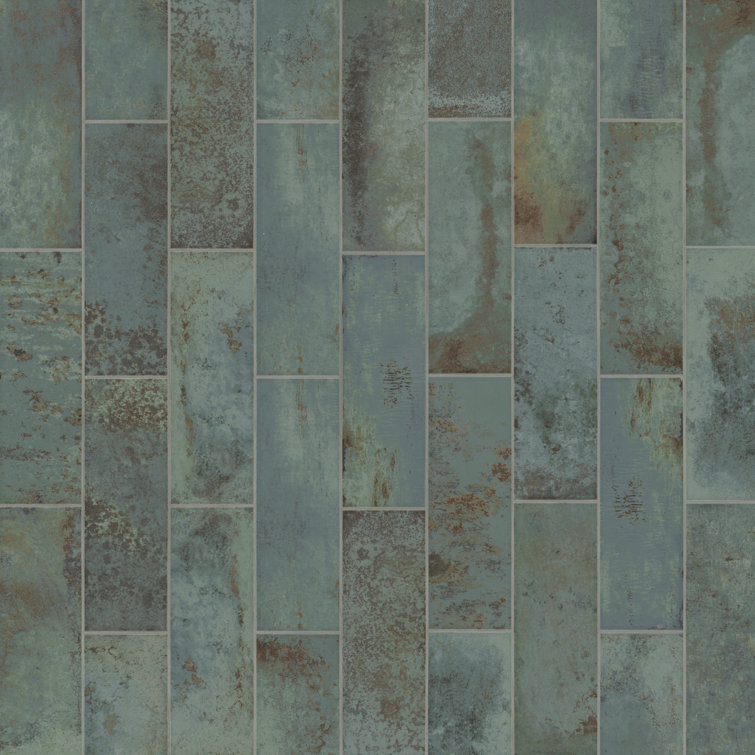Marza Aqua Glossy Ceramic Subway Wall Tile Case