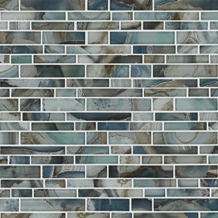 Night Sky 12" x 12" Glass Mosaic Tile