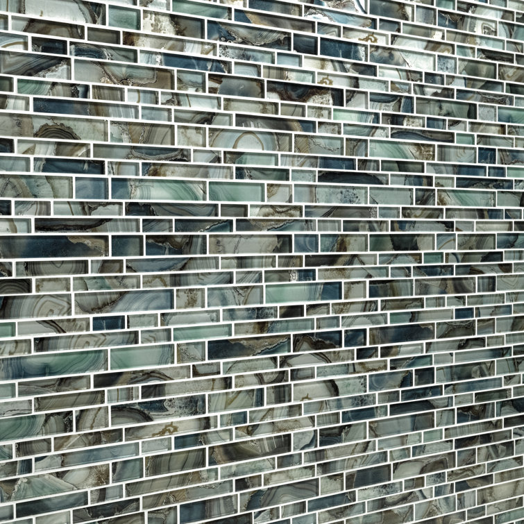 Night Sky 12" x 12" Glass Mosaic Tile