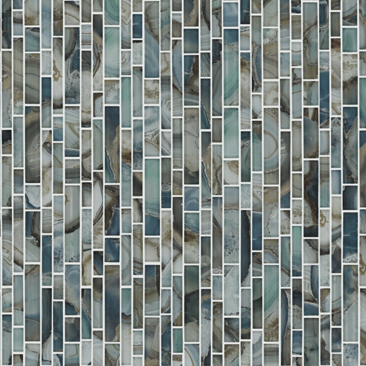 Night Sky 12" x 12" Glass Mosaic Tile