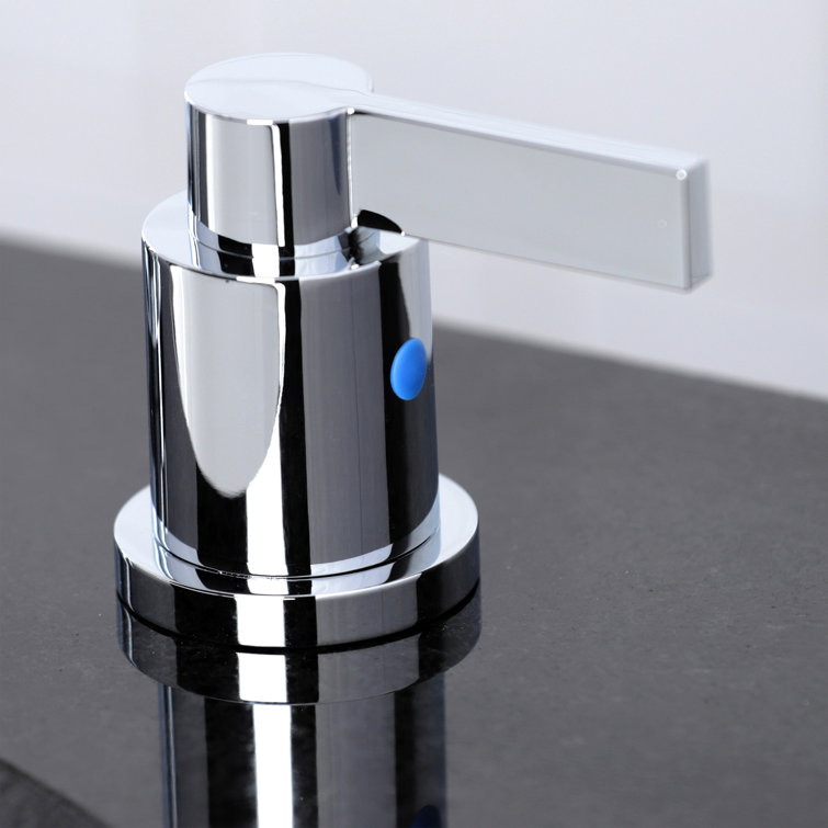 Polished Chrome Dual Lever Widespread Bathroom Faucet