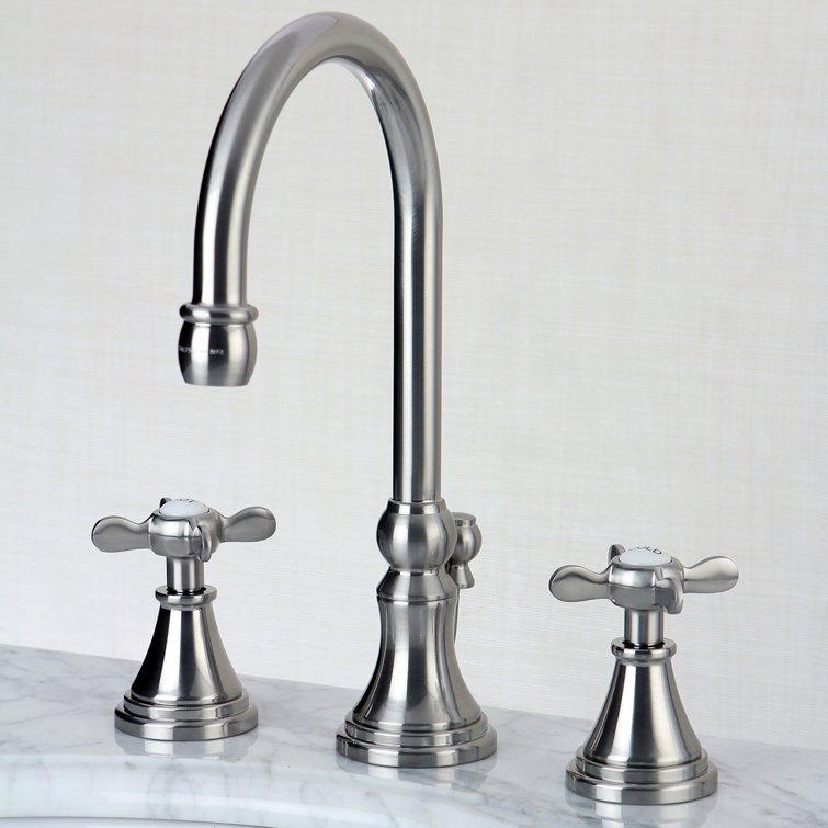 Essex 8" Matte Black Traditional Widespread Bathroom Faucet