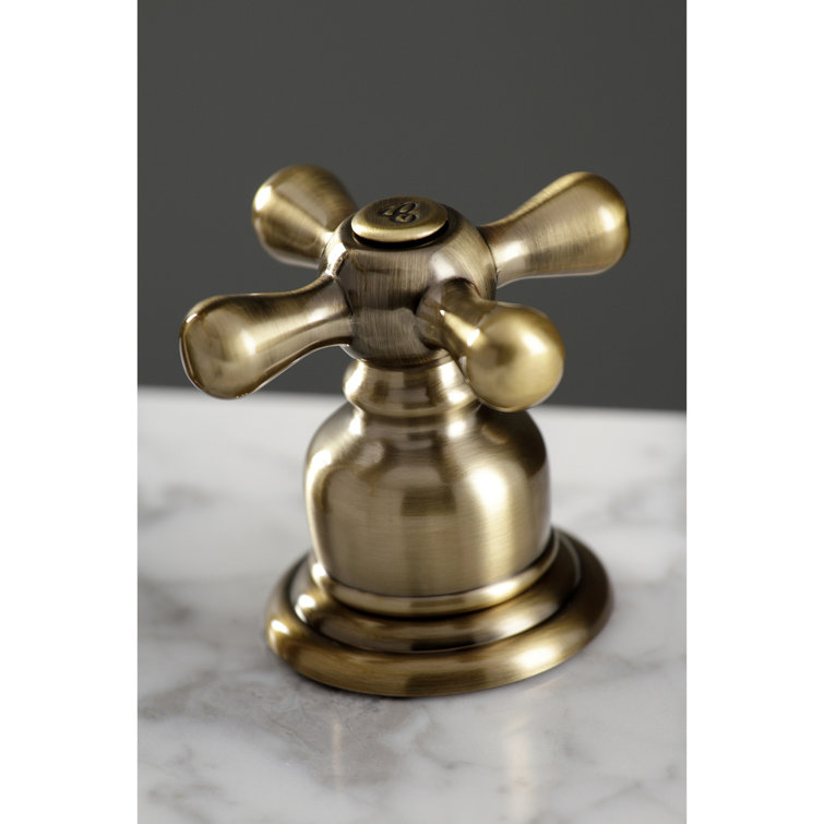 Victorian Elegance 8" Matte Black Brass Widespread Bathroom Faucet