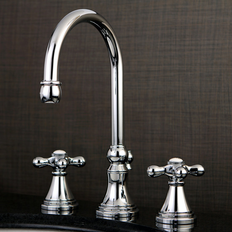 Governor Polished Chrome Widespread Bathroom Faucet with Brass Pop-Up
