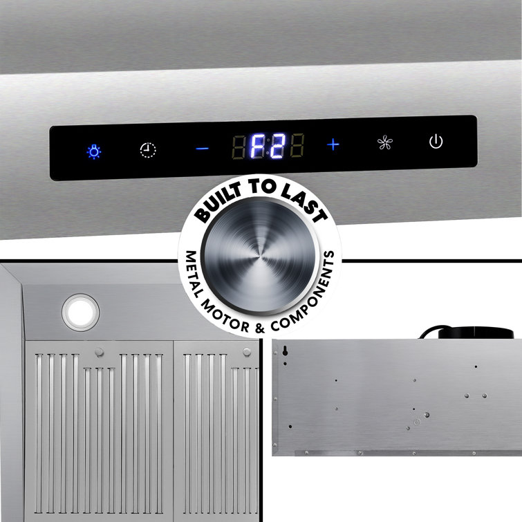 Cosmo 36" Stainless Steel Under Cabinet Range Hood with Touch Controls