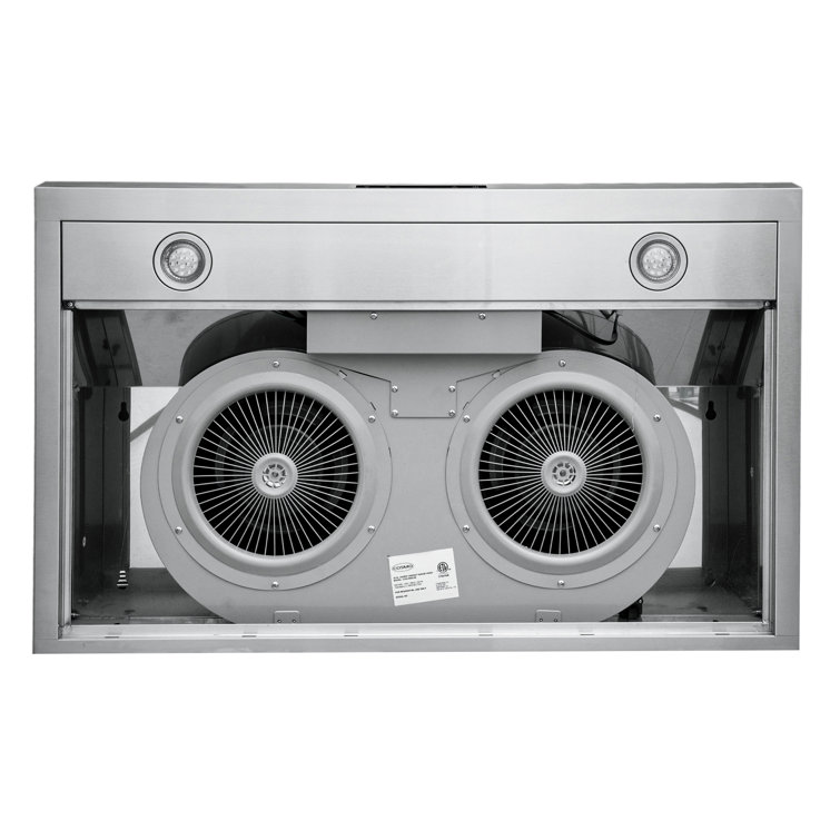 36-Inch Stainless Steel Under Cabinet Range Hood with LED Lights