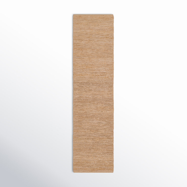 Camel Jute Flatweave Runner Rug 2'6" x 10'