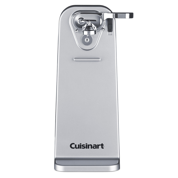 Chrome Electric Can Opener with Power Cut Blade