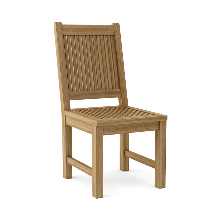 Montage 7-Piece Teak Outdoor Dining Set with Blue Cushions