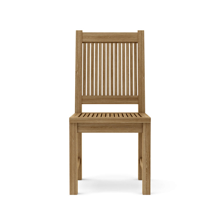 Montage 7-Piece Teak Outdoor Dining Set with Blue Cushions