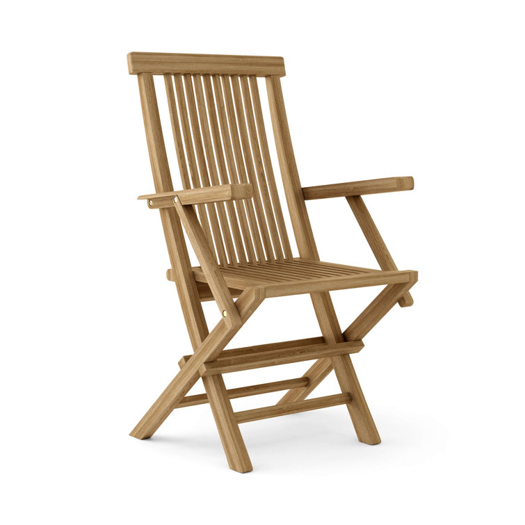 Bristol Teak Folding Outdoor Dining Armchair