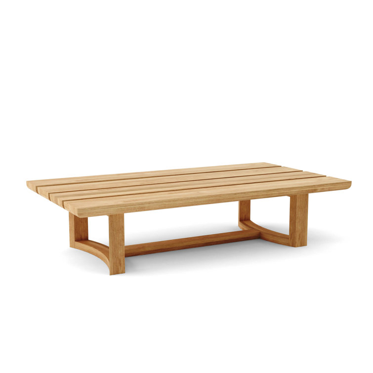 Natural Teak and Rattan 4-Piece Outdoor Seating Set