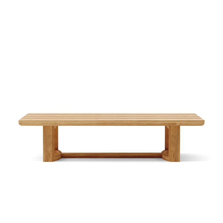 Natural Teak and Rattan 4-Piece Outdoor Seating Set