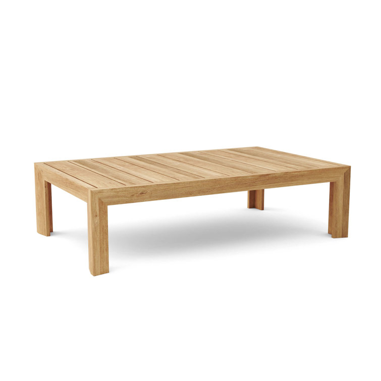 Smyrna Natural Teak 4-Piece Outdoor Conversation Set