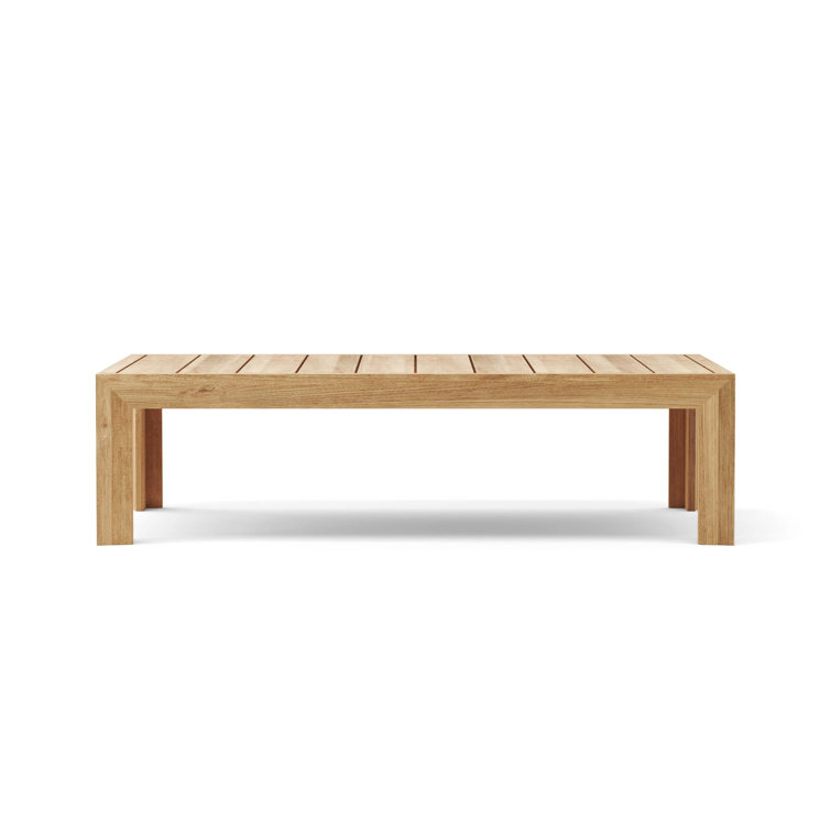 Smyrna Natural Teak 4-Piece Outdoor Conversation Set