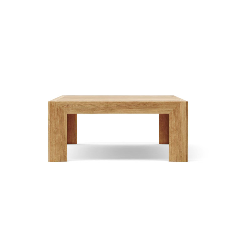 Smyrna Natural Teak 4-Piece Outdoor Conversation Set