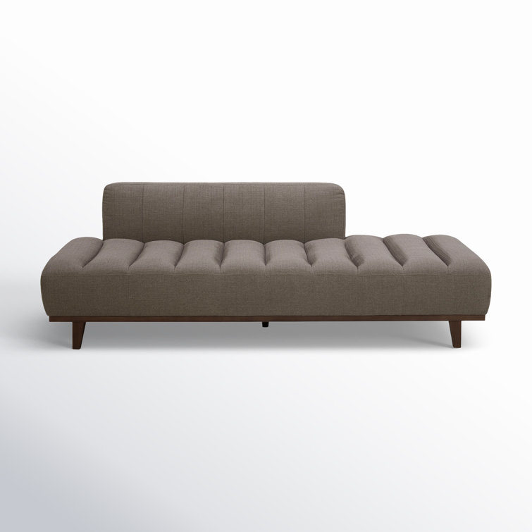 Taupe Upholstered Daybed with Solid Wood Frame