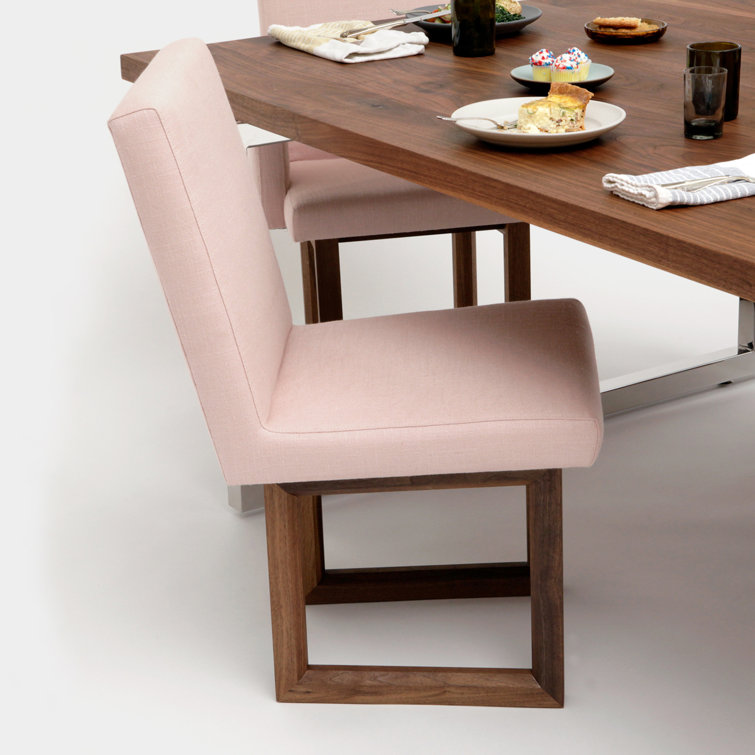 Lagoon Velvet and Walnut Modern Tufted Armchair