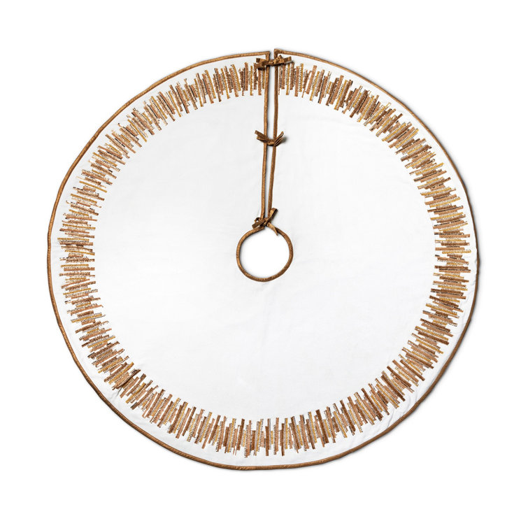 Golden Splendor Velvet and Cotton Tree Skirt