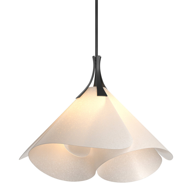 Black and Frosted Single Pendant Light