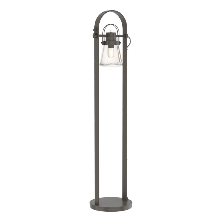 Erlenmeyer Dark Smoke 51'' Industrial Glass Floor Lamp