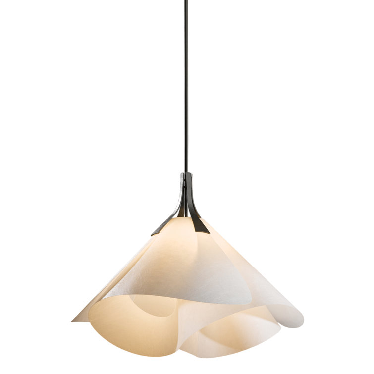 Mobius 25" Dark Smoke 1-Light Pendant with Frost Shade