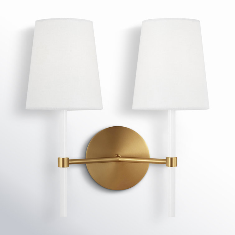 Monroe Cone-Shaped 12'' Brass Dimmable Wall Sconce
