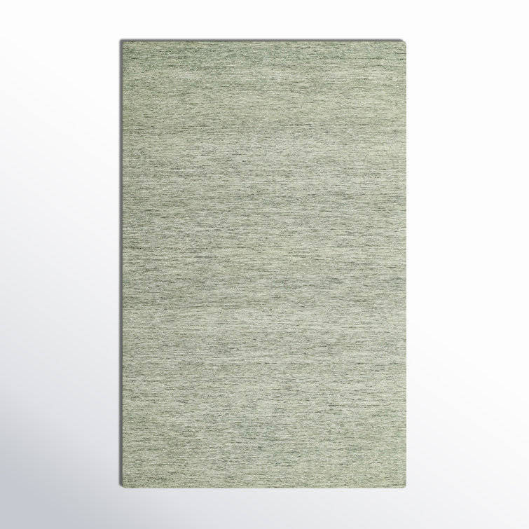 Sage Hand-Tufted Wool Rectangular Area Rug 3'6" x 5'6"