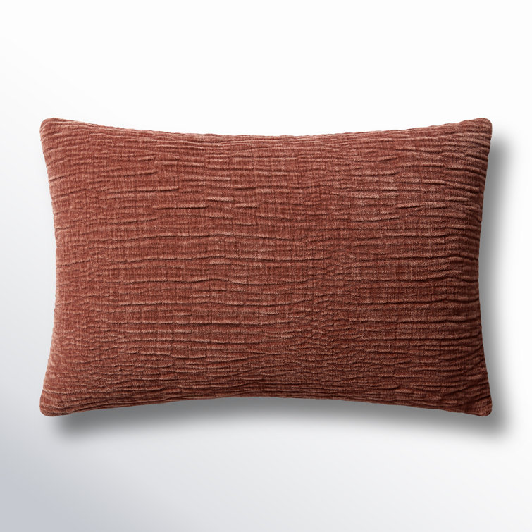 22" Navy Blue Cotton Textured Square Throw Pillow