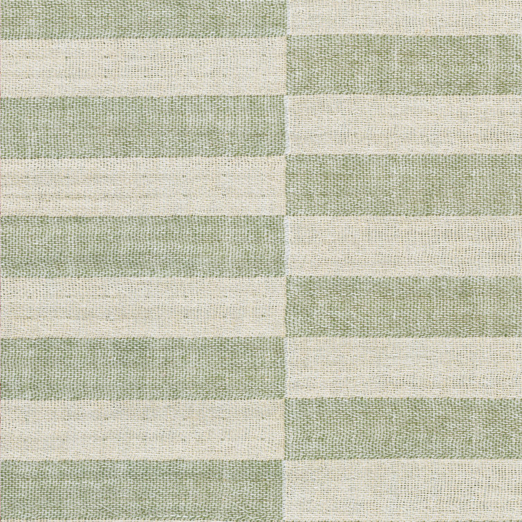 Organic Cotton Moss Stripe Mini Crib Sheet