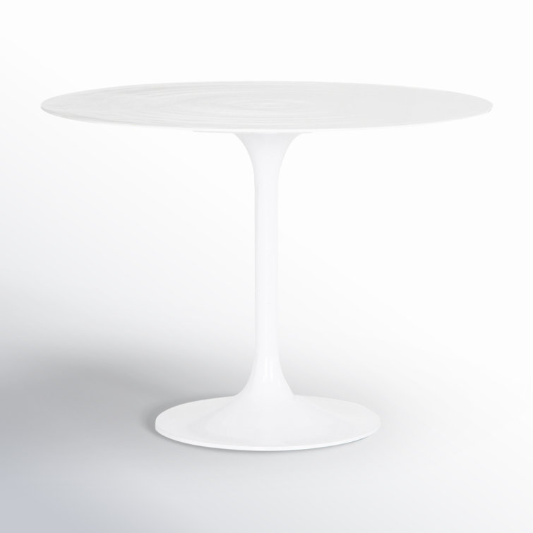 White Powder Coated Aluminum Minimalist Outdoor Accent Table