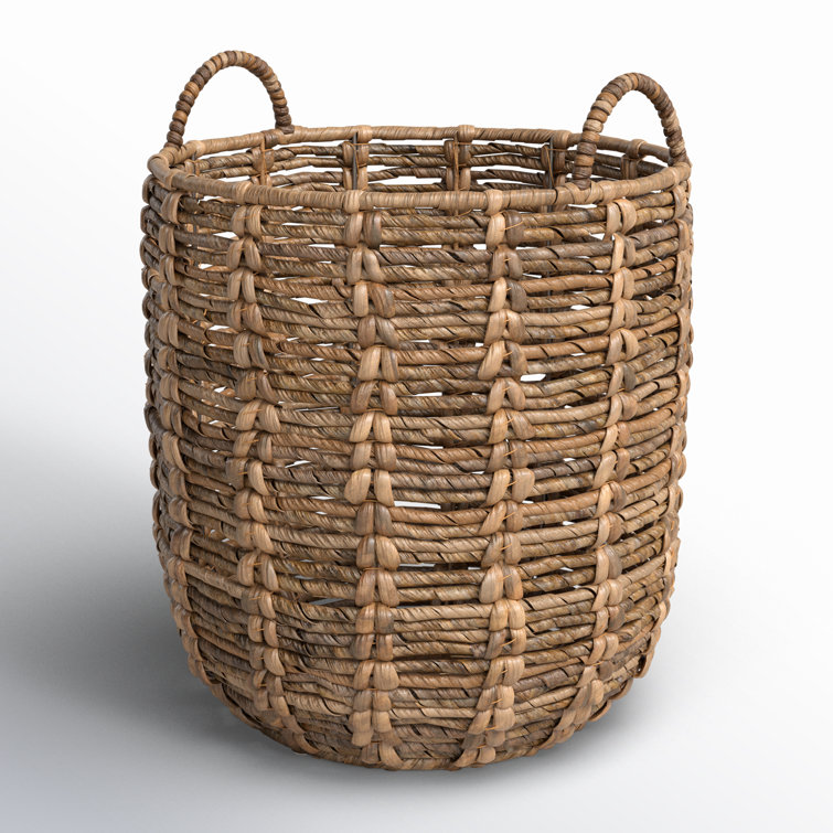 Natural Wicker Handwoven Basket with Handles