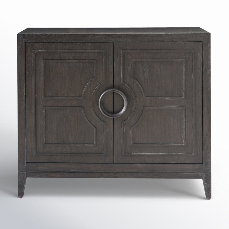 Cordelia 42'' Black Oak Two Door Accent Chest
