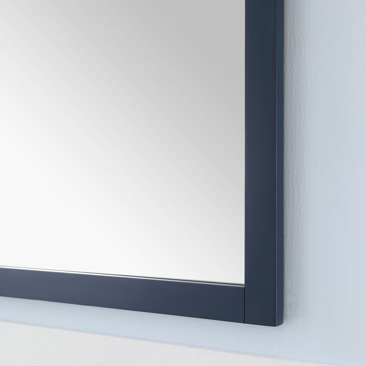 Midnight Blue 48" Bathroom Vanity Set with White Marble Top