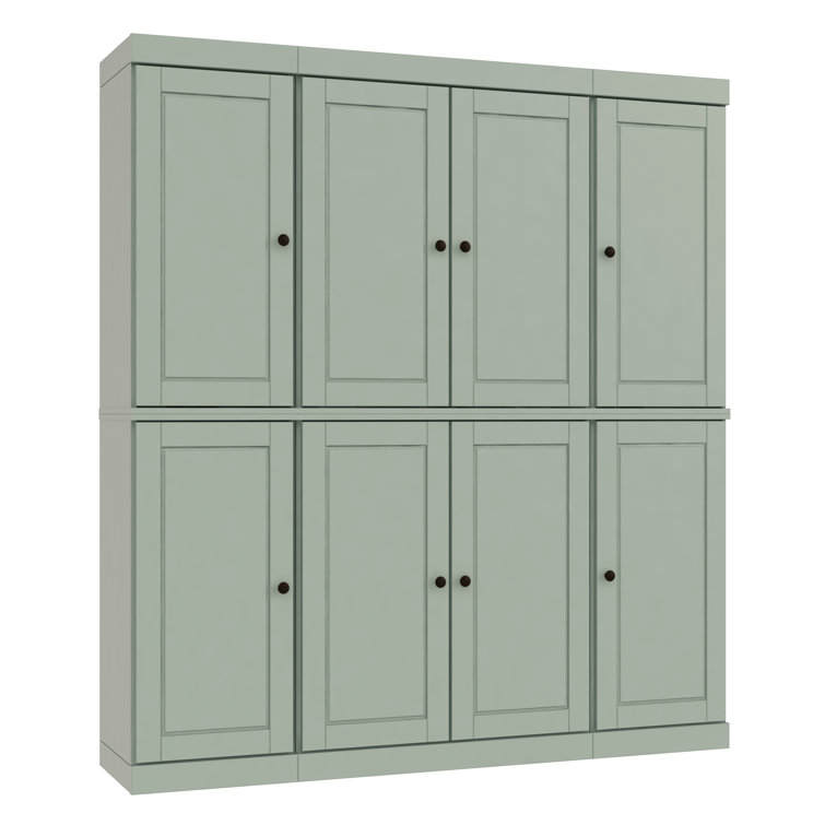 Siegmeyer 100% Solid Wood 65" Pantry Cabinet with Solid Doors and Adjustable Shelves