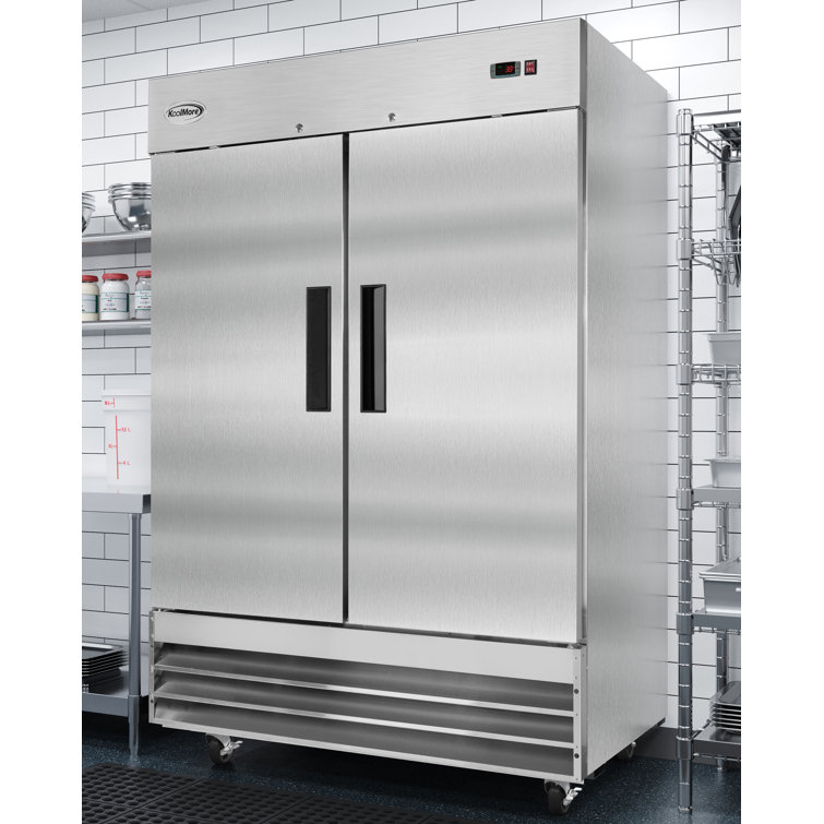 54" Stainless Steel Two-Door Commercial Reach-In Refrigerator