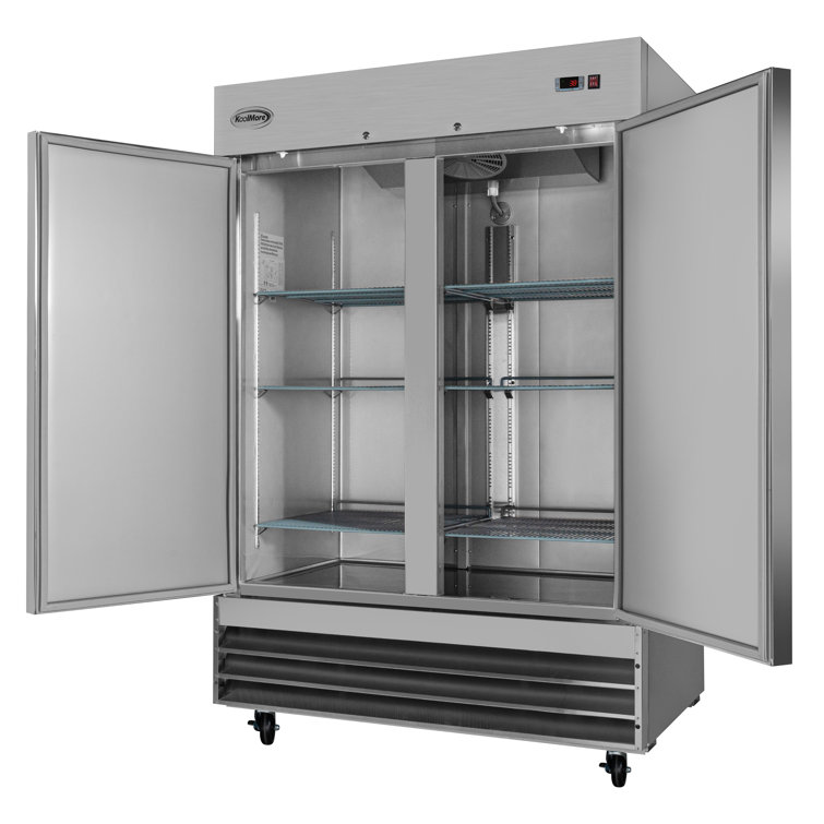54" Stainless Steel Two-Door Commercial Reach-In Refrigerator